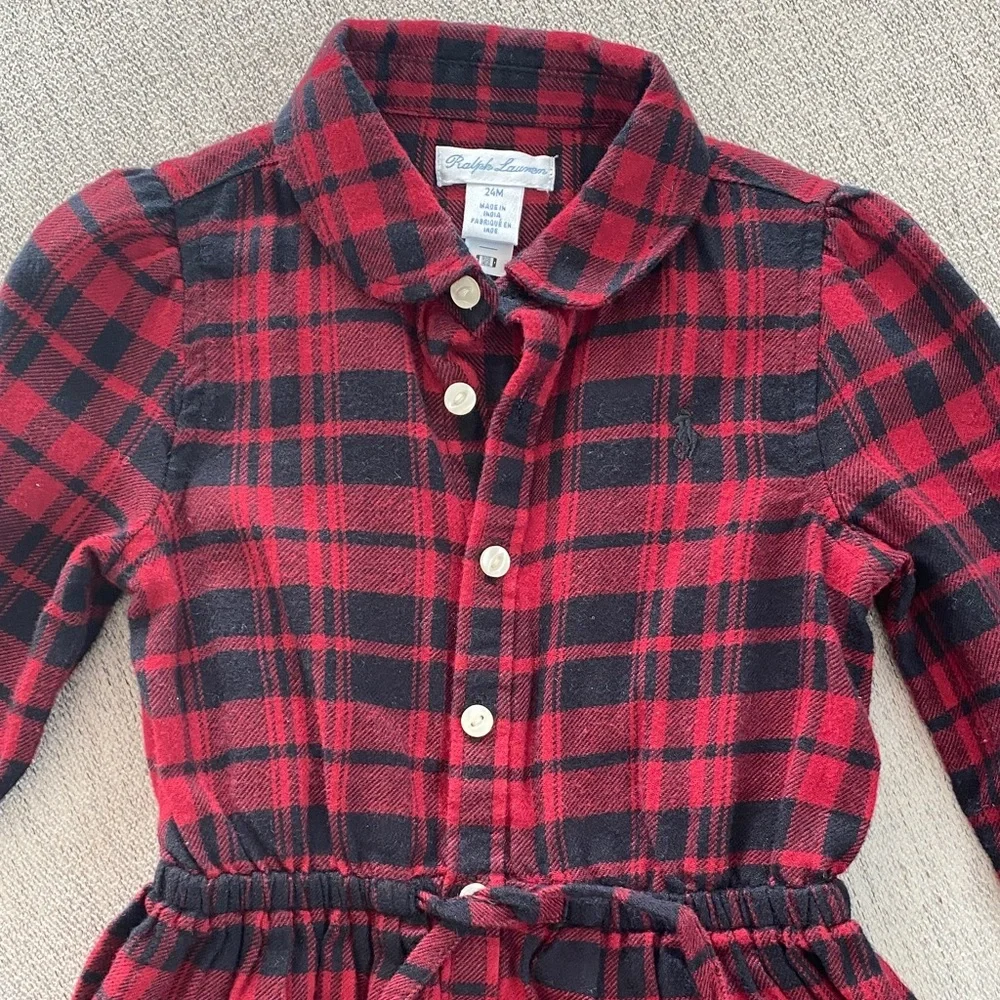 Ralph Lauren Red & Black Plaid Dress